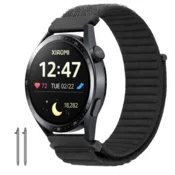 Pašček za Xiaomi Mi Watch S1 S2 S3 S4 Amazfit GTR 47 mm najlonski pašček črne barve