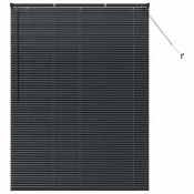 Venecijanski zastore Crna 175 x 135 cm Aluminij