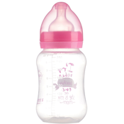 Bočica za bebe sa širokim grlom Zizito - Little Angel, PP, 250 ml, ružičasta
