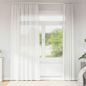 Voile zavjese s petljama 2 kom bijele 140x225 cm