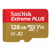 SANDISK Extreme Plus microSDXC 128GB, SDSQXBD-128G-GN6MA