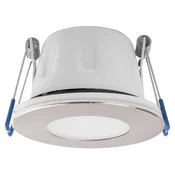 MEGAMAN LED vgradni spot Tego Slim, 2.800 K, nikelj, IP65 - Kopalnica - Sodobni - Aluminij