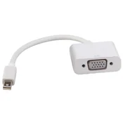ROLINE Roline Mini-DisplayPort / VGA adapterski kabel mini DisplayPort  vtič\, VGA 15-polna vtičnica 0.10 m bela 12.03.3125  DisplayPort kabel, (20415645)