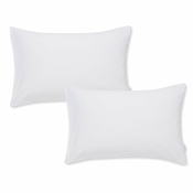 Set od 2 bijele jastucnice od pamucnog satena Bianca Standard, 50 x 75 cm