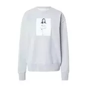 Calvin Klein Majica KATE OBSESSION BOYFRIEND pegasto siva/črna/bela