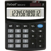 Rebell Namizni kalkulator SDC412 - 12 številk, nagibni zaslon