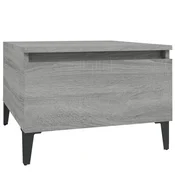 Vidaxl Stranska mizica siva sonoma 50x46x35 cm inženirski les