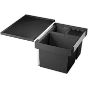 BLANCO FLEXON II XL 60/3 | Waste Bin System | for 60 cm Wide Base Cabinets | System for Installation in Drawers | 1 x 30L and 2 x 8L Buckets | 1 x Bucket Lid 8 L | Minimum Installation Height: 355 mm