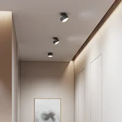 Top Light Puk! 120 Move LED spot Objektiv mat antracit/krom - Dnevna soba/jedilnica - Sodobni - antracit mat, krom - Kovina