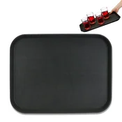 Northix Set servirnih pladnjev 2 kosi 46x35 cm nedrseča črna