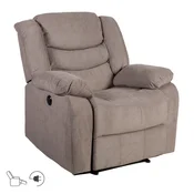 Homestar Naslanjač z naslonom za noge CYRUS taupe