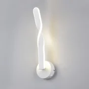 Reality Leuchten LED stenska svetilka Ginko, bela mat, kovina, višina 45,5 cm - Dnevna soba/jedilnica - Sodobni - belo mat