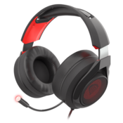 NATEC GENESIS Gejmerske slušalice RADON 610 (Crne/Crvene) NSG-1454 USB, Virtual Surround 7.1, 20Hz - 20kHz, 105dB