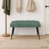 Klop s gumbnim oblazinjenjem Morsko zelena 80 x 40 x 46 cm
