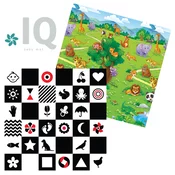 IQ Kontrastna sklopiva podloga s obšivenim ivicama Kontrasti + Zoo vrt 150x200x1cm