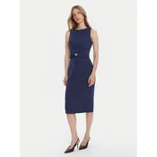 Rinascimento Cocktail obleka CFC0125073003 Mornarsko modra Slim Fit