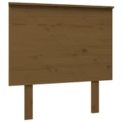 Vidaxl Posteljno vzglavje medeno rjavo 79x6x82,5 cm trdna borovina