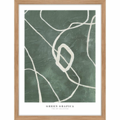 Plakat z okvirjem 32x42 cm Green Grafica – Malerifabrikken