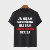 MAFIMI Ženska majica Ja nisam savršena ali sam limitirana serija, Crna
