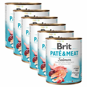 Konzerva Brit Paté & Meat Salmon 6x800 g