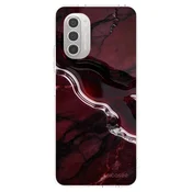 Silikonski prozorni ovitek za Motorola Moto G51 - Cherry stone