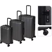 EXCELLENT Putni kofer KO-WK1700080 na kotacima set od 3 komada tamnosive boje