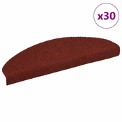 vidaXL vidaXL Samolepilne preproge za stopnice 30 kosov rdeče 65x21x4 cm, (22012974)