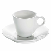 Bijela porculanska šalica s tanjuricem Maxwell & Williams Basic Espresso, 70 ml