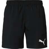PUMA Kratke kopalne hlače črna/bela