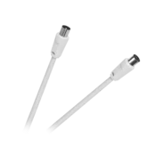 slomart Kabel TV - VIDEO, beli, 10m