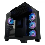 Ohišje LC POWER 809B Dark Storm_X, MIDI, ATX, bez napajalnika, črno