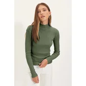 Trendyol Milla Ženska bluza Twoaw21Bz0423, maslinasta