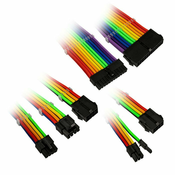 Kolink Core Adept Braided Cable Extension Kit - Rainbow COREADEPT-EK-RBW