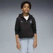 Puma Manchester City Ftbl Essentials Hooded Jacket Youth, Black, Size 9-10Y, Clothing
