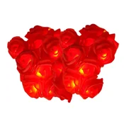 LED luči na traku z vrtnicami (2 m) | LUMEROSE, Rdeča