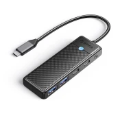 Orico ADAPTER/RAZDJELJNIK S USB-C NA 2X USB-A + USB-C ZA PRIJENOSNO RACUNALO, CRNE BOJE