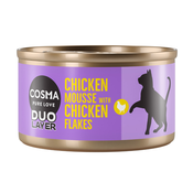Varčno pakiranje: Cosma DUO Layer 24 x 70 g - Piščančji mousse s koščki piščanca