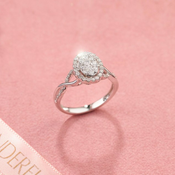 Verenicki prsten sa dijamantima 0.52ct