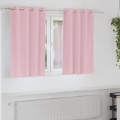 Zavjese za blackout s prstenovima 2 pcs Bebina roza
