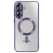AVIZAR MagSafe etui za Galaxy A37 s kromiranim robom, Vijolična, (5000275548)