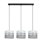 Luster na sajli CORAL 3xE27/60W/230V bela/siva
