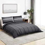 vidaXL vidaXL Posteljnina temno sivo 225x220 cm bombaž, (21050789)