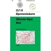 Zillertaler Alpen West - Historische Karte 1:25 000