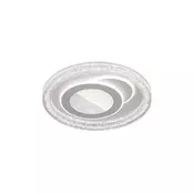 ITALUX PLF-54182R-WH - LED prigušiva plafonska svetiljka TEMPIO LED/55W/230V, prečnik 50 cm + daljinski upravljač