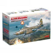 ICM Model Kit Aircraft - B-26B Marauder WWII American Bomber (100% New Molds) 1:48 ( 060946 )
