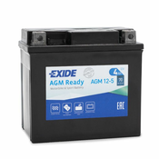 EXIDE akumulator za motor AGM12-5 (4Ah, D+, 70 A(EN), 115x70x105mm)
