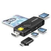 AXAGON CRE-SMP2A USB-A 4-SLOT SMART CARD POCKETREADER READER (eCitizen)