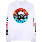 Guns N Roses Motorcross Logo (Back & Sleeve Print) White L Majica