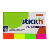 Samoljepljivi listovi Stickn - 20 x 50 mm, neon, 4 boje, 200 kom