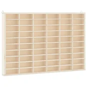 Vidaxl Lesena zbirateljska vitrina s 60 predelki 60 x 4,5 x 40,5 cm